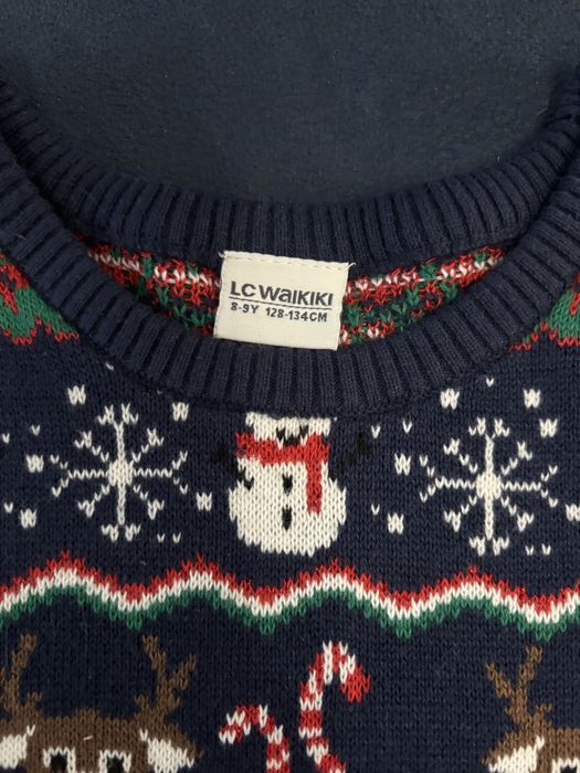 Новорічна кофта реглан светр дівчинка хлопчик