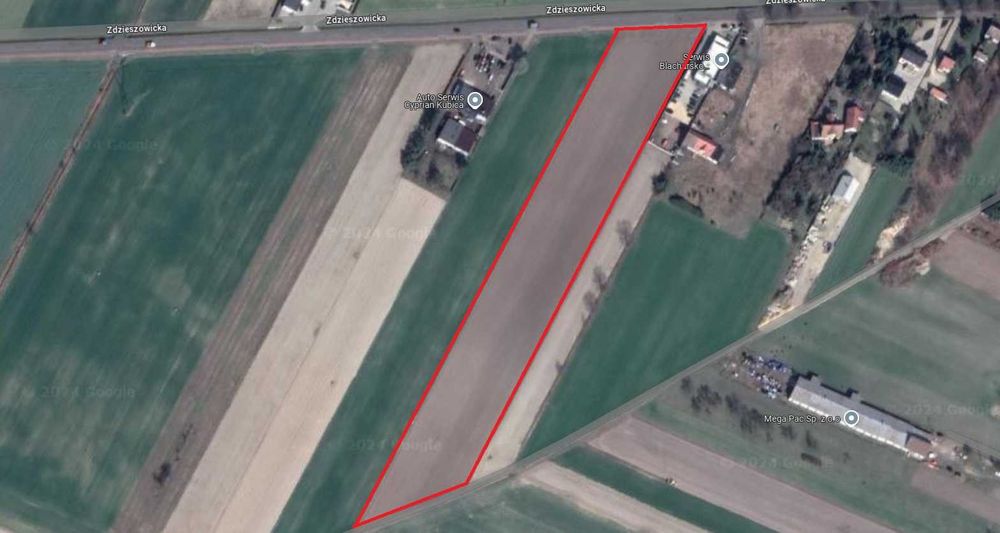 Działka przemysłowo - usługowa, 2,01 ha, atrakcyjna lokalizacja