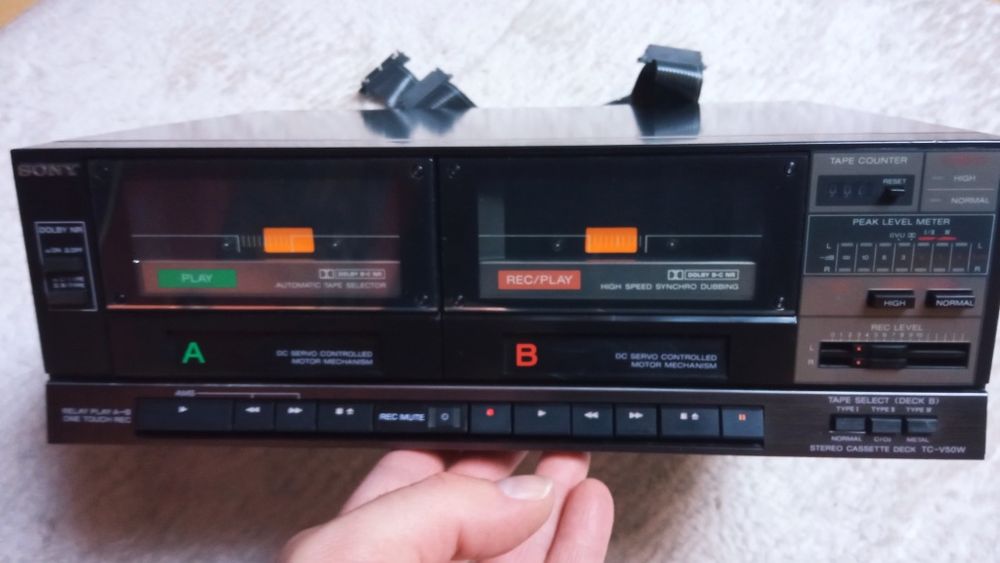 Sony TC-V50W deck magnetofon śliczny 80' Japan