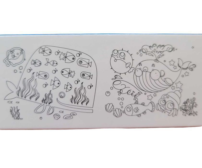 Nowa kolorowanka bazgroły na 3 metrach - Ocean rybki #347