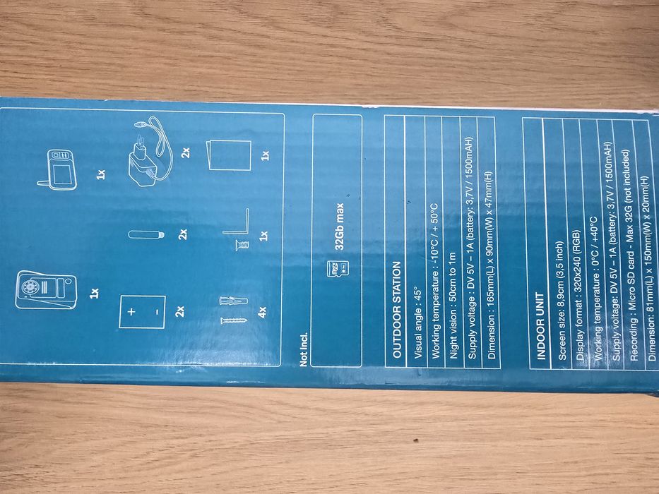 Chacon vídeo porteiro wifi NOVO