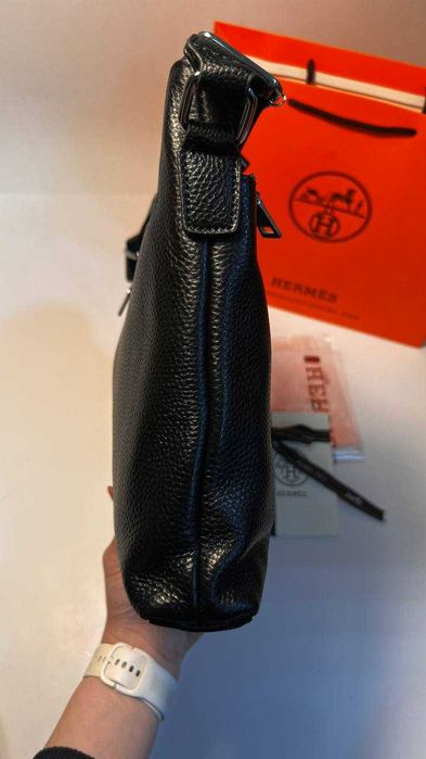 Męska aktówka torba torebka Listonoszka, skóra 66293