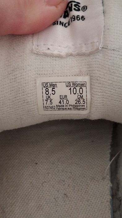 Buty sportowe skorzane sneakersy Vans 41
