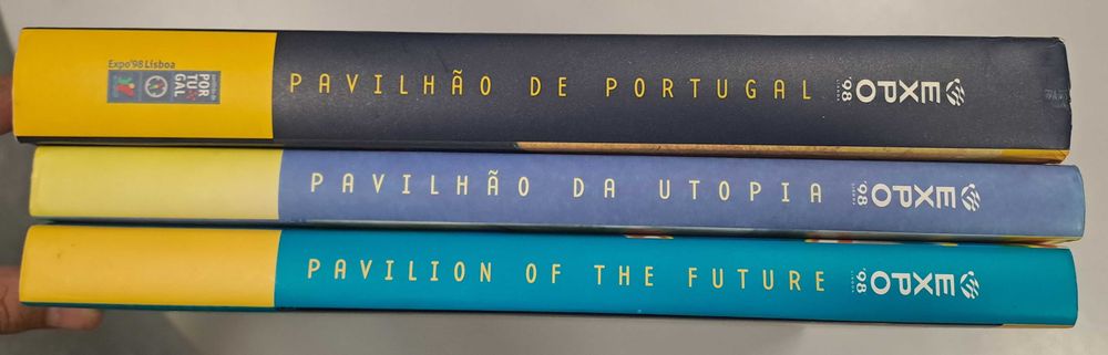 3 Livros Expo 98 (Pavilhão de Portugal, da Utopia e do Futuro)