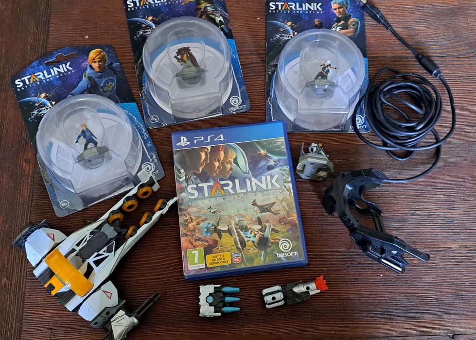 ZESTAW Starlink battle of atlas starter pack+figurki+plyta PS4 GRA