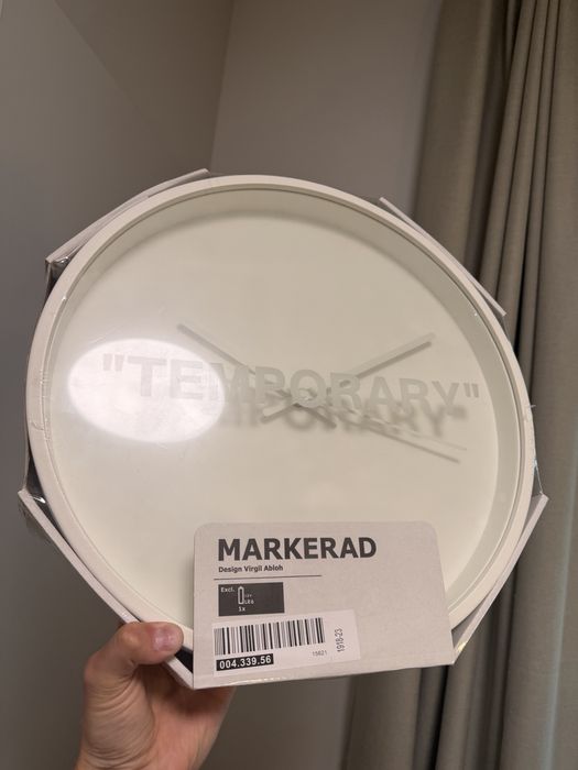 Ikea Markerad Zegar Virgil Abloh Nowy