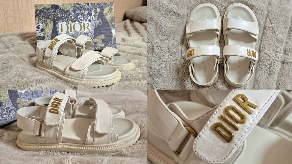 Босоніжки  білі Dior