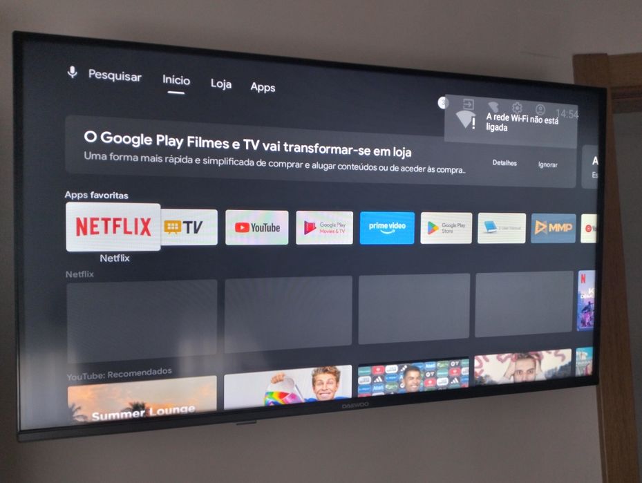 Televisão nova 40 polegadas