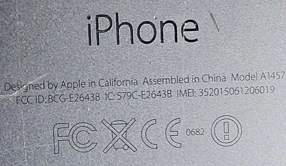 IPhone Mod A 1457 (avariado)