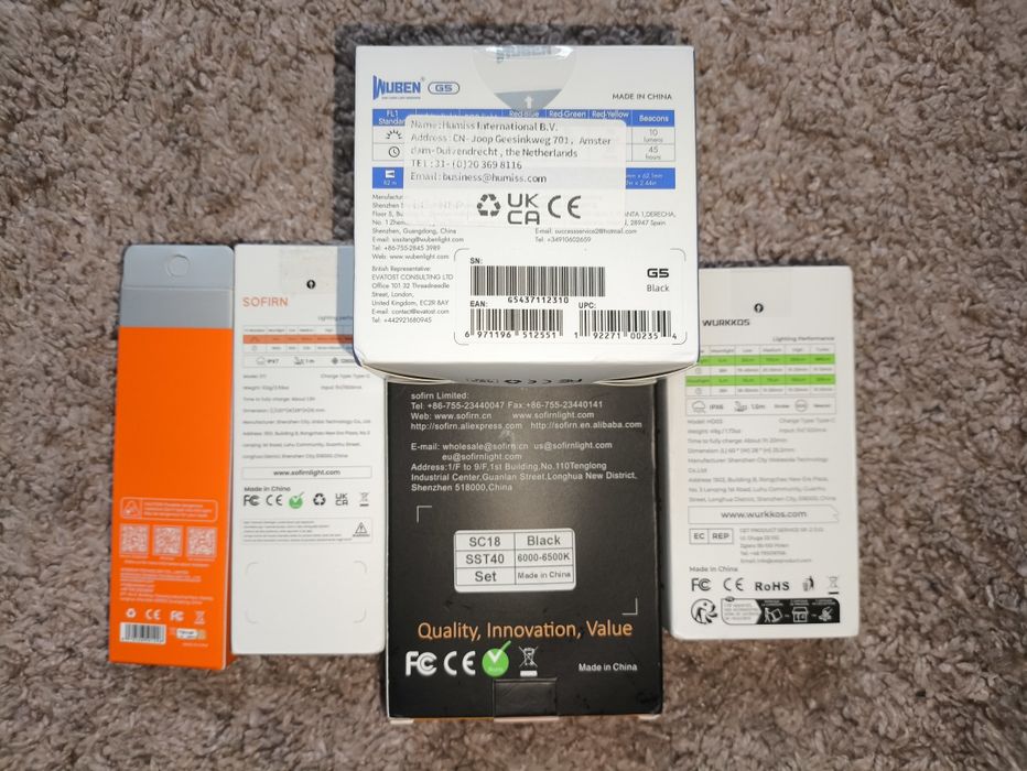 Ліхтарик Sofirn st1,sc18,wuben g5,acebeam keylite 500