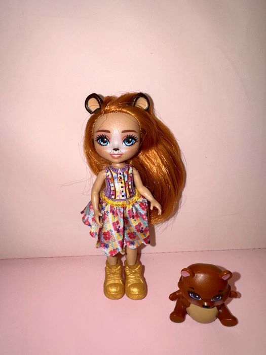 Lalka Enchantimals z misiem stan bdb