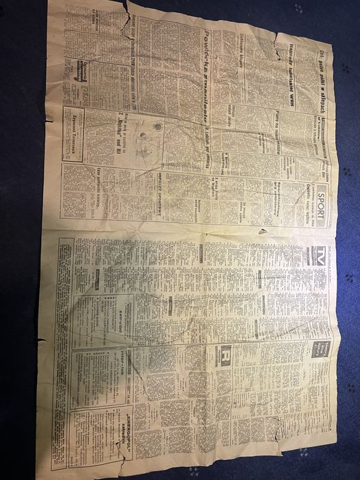 Sztandar ludu gazeta z 1989 antyk