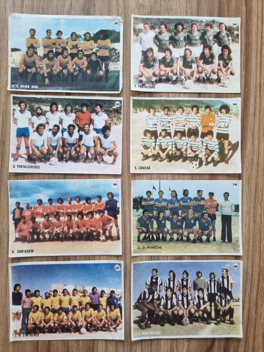 Cromos de equipas de futebol 1977/78