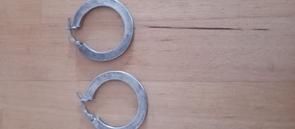 Argolas prata médias