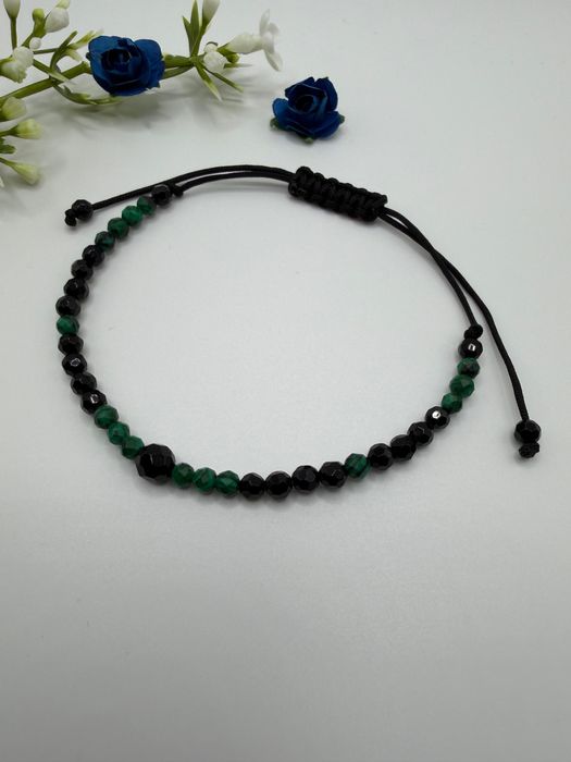 Bransoletka Onyks & Malachit