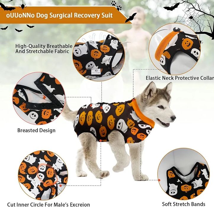 Kombinezon regeneracyjny po operacji dla dużych psów XXXL