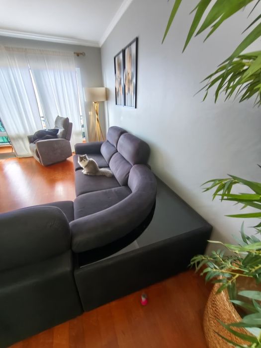 Sofá de canto modular em L