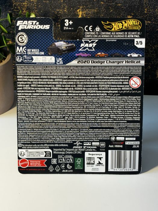 2020 Dodge Charger Hellcat Hot Wheels Premium - Stan idealny
