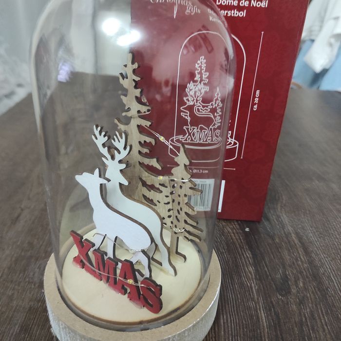 Ozdoba świąteczna szklana XMAS LED OKAZJA