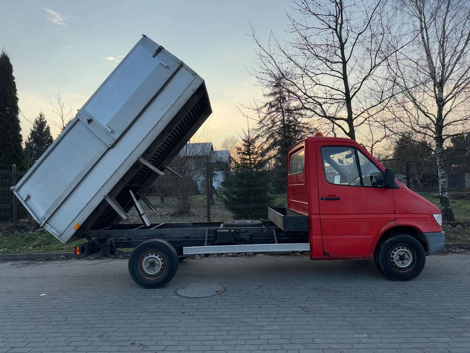 Mercedes-Benz SPRINTER WYWROTKA ŚMIECIARKA  1998. 2.3D długi long WYWROTKA śmieciarka Kiper 23% brutto