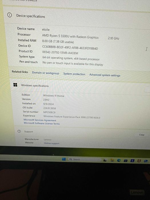 PC LENOVO com garantia 2 anos