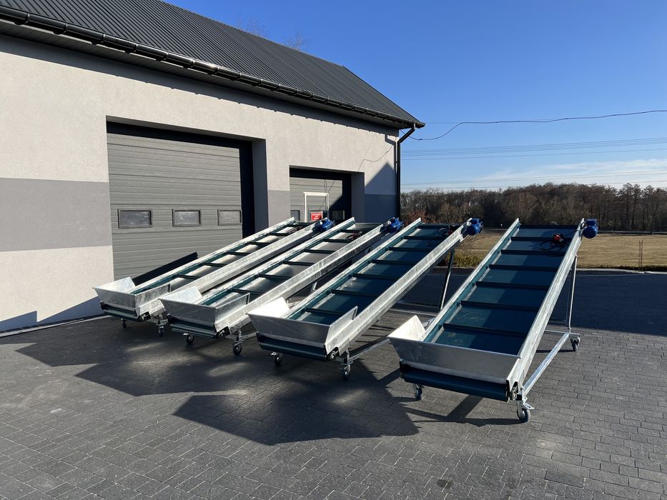 podajnik taśmowy, Przenośnik taśmowy 4m, podajnik, taśmociąg