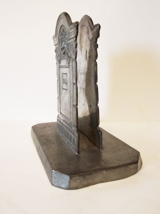 raro porta cartas e canetas em estanho-Banco Totta & Açores-De Campos