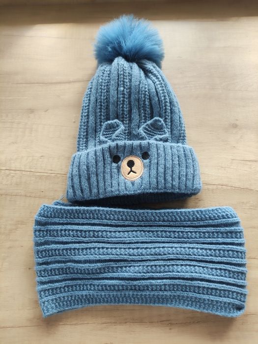 Zestaw czapka i szalik dla chłopca