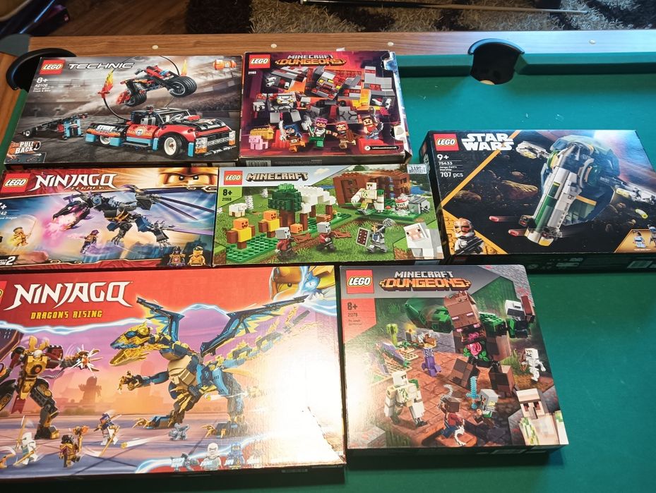 Pudełka LEGO ninjago,star wars, minecraft,city,dreamzzz
