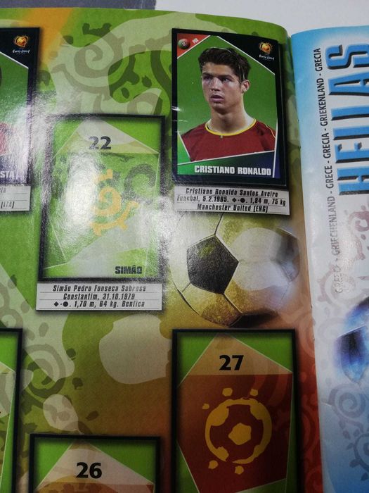 Cadernetas Cromos Futebol