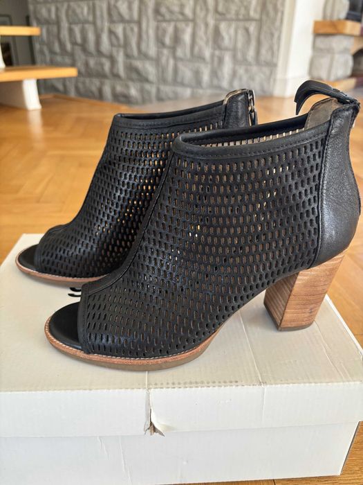 Botki Sandały na obcasie skórzane GEOX rozmiar 36 obcas 7cm