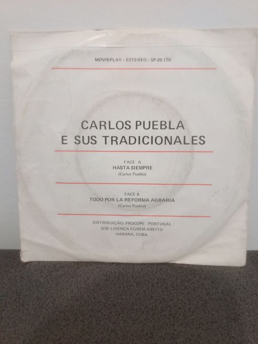 Vinil single Carlos Puebla, Hasta Siempre