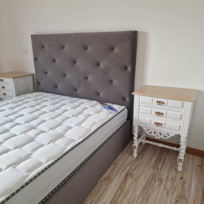 Camas de Casal Estofadas de Luxo 199€ Disp. em Várias Cores! 190x140m!