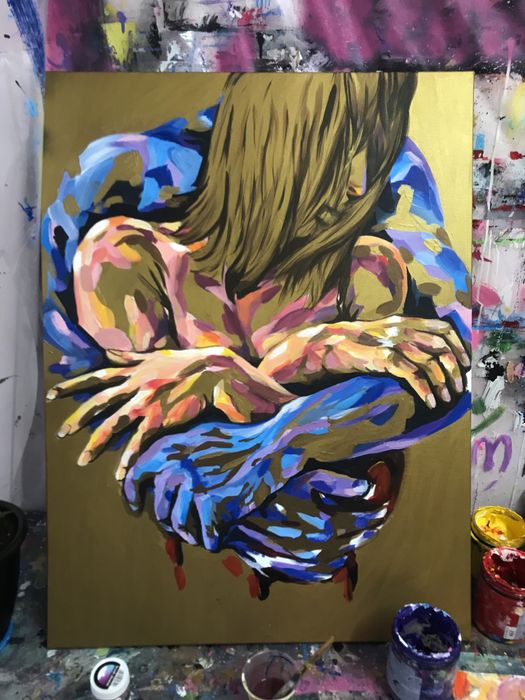 ІНТЕР’ЄРНА картина «Пара» акрилом 60х80