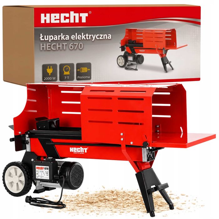 Łuparka do drewna hydrauliczna rębak HECHT 670 pozioma 2000W 7T cicha