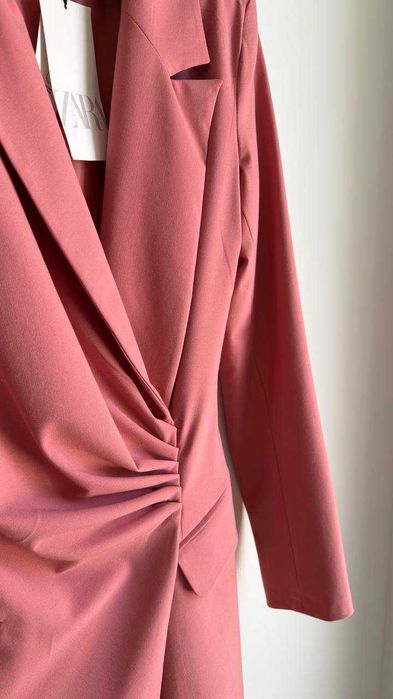 Vestido Formal Zara cor de rosa