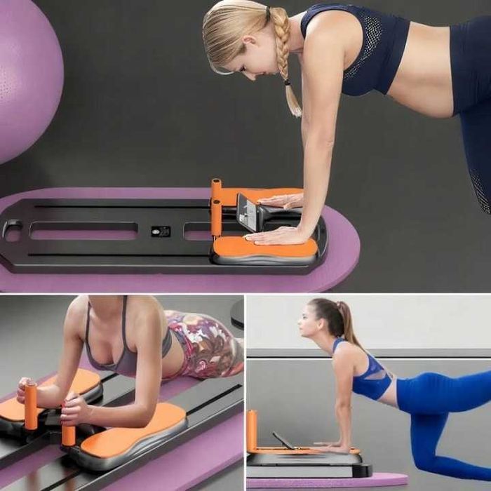 Deska do ćwiczeń pilatesu wielofunkcyjna z ekspanderami do jogi