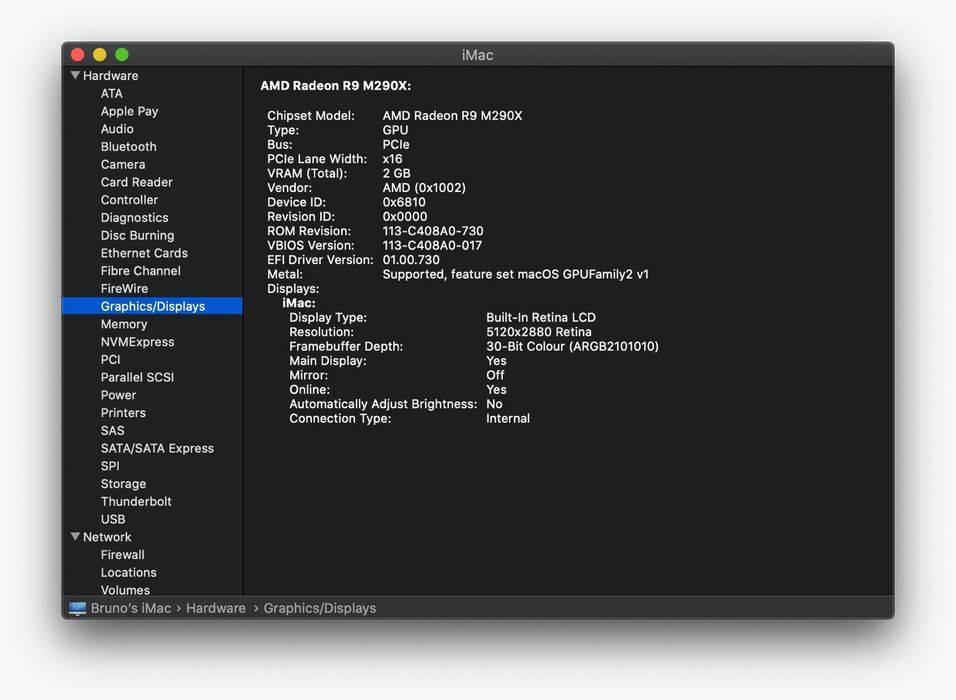 iMac Retina 5K, 27 polegadas, finais de 2014