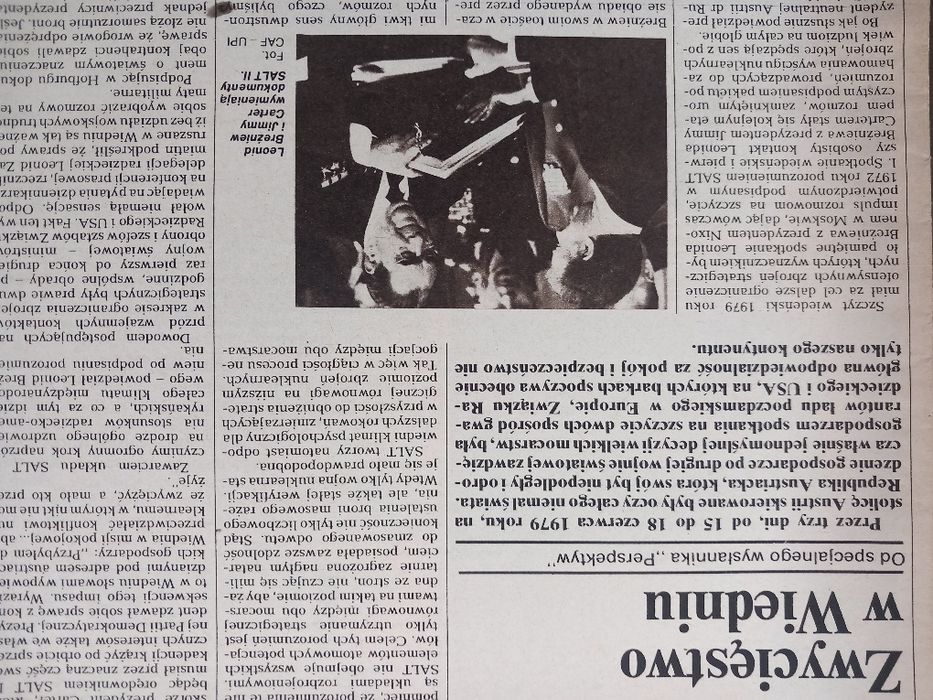 Salt II Jmmy Carter Leonid Breżniew zdjęcia opis