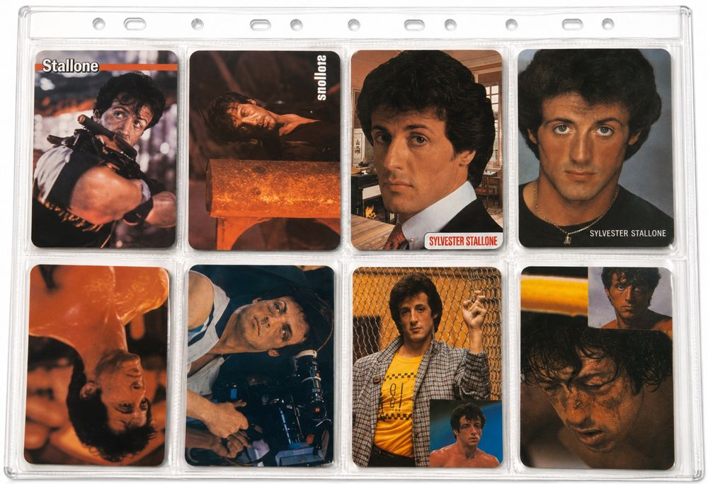 Lote 30 Calendários de Bolso Anos 80 – Rocky, Rambo, Cobra e Stallone