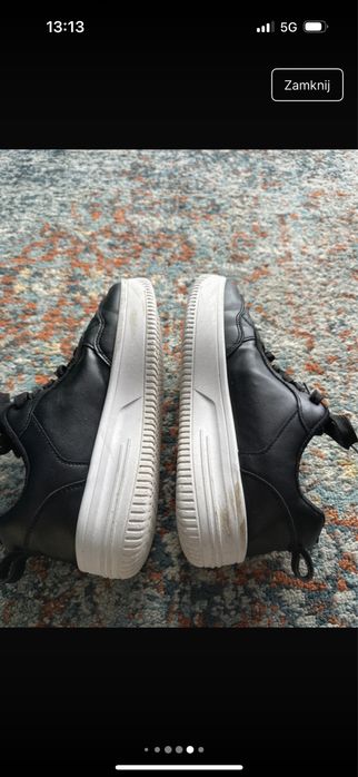 Sneakersy Deichmann dziewczęce 39 czarne skóra ekologiczna