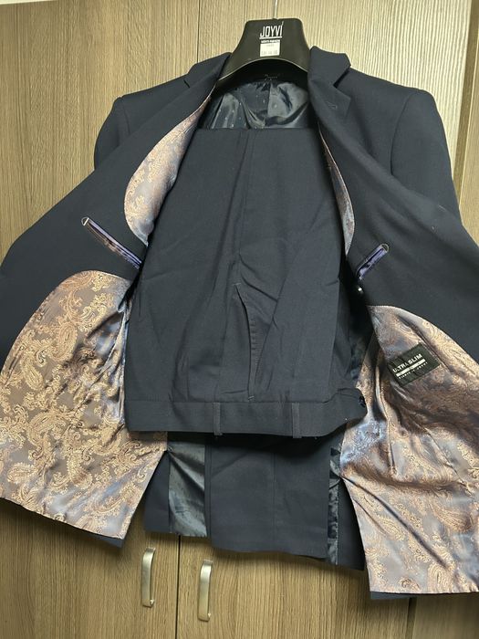 Garnitur chłopięcy, granatowy