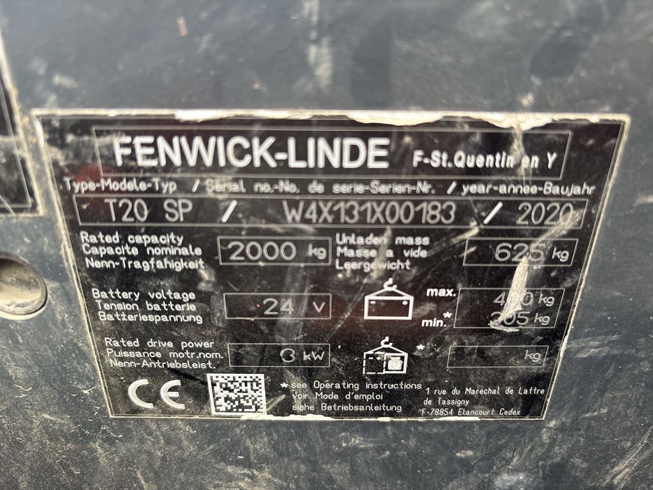 Linde t20sp rydwan