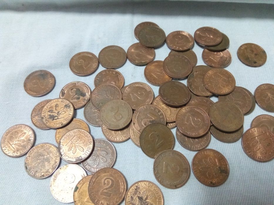 Moedas Marcos Alemanhã 5 , 2 , 1 MARK, 50 , 5 , 2 , 1 pfennig