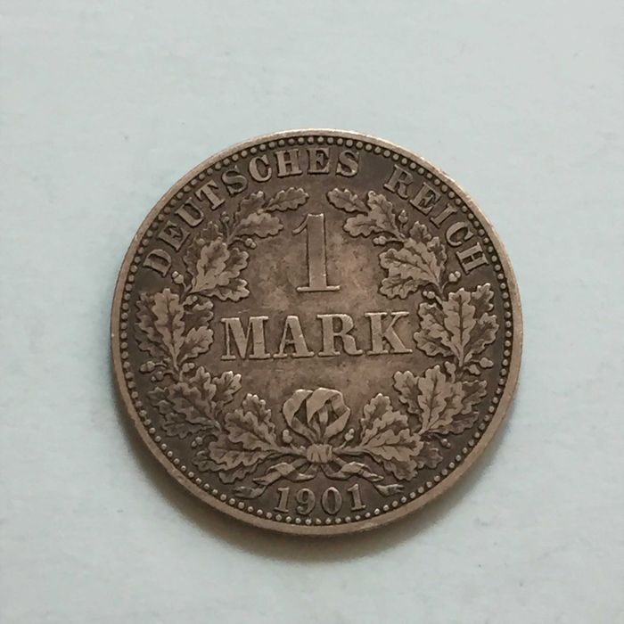 Alemanha - 1 Mark 1901-A - prata