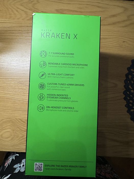 Razer kraken X słuchawki