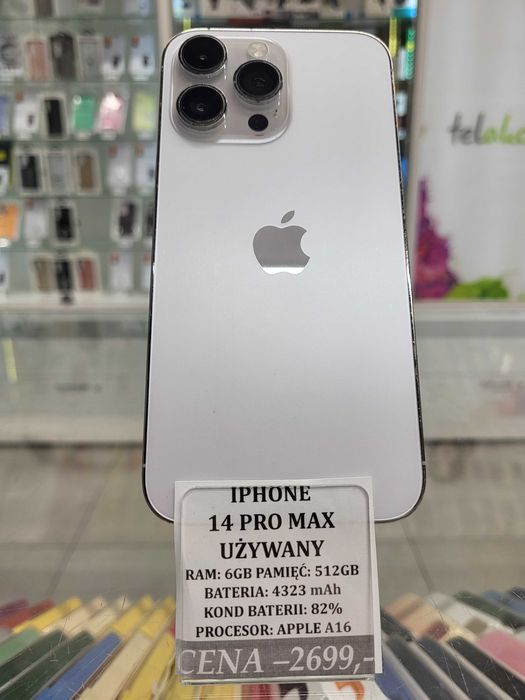 Iphone 14 Pro Max 512GB Bat 82% Telakces Felicity *Raty 0%