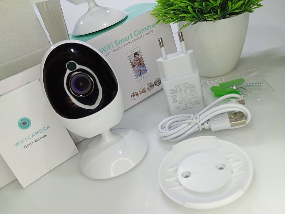 ‼️Домашня wifi cam Icsee 3mp Вайфай камера Нічна зйомка Датчик руху ‼️