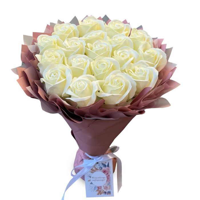 Bukiet róż mydlanych - Idealny prezent na ślub lub 18 urodziny