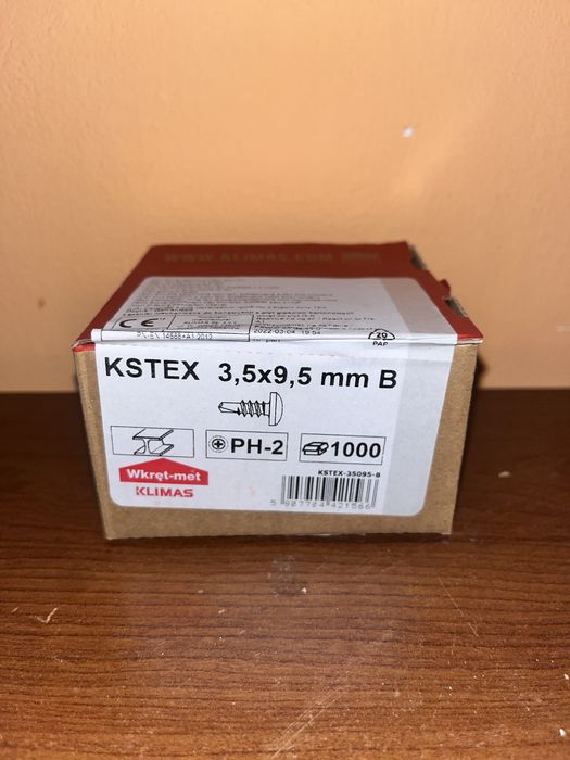 Wkręty samowiercące KSTEX 3,5x9,5 mm B – 1000 szt.